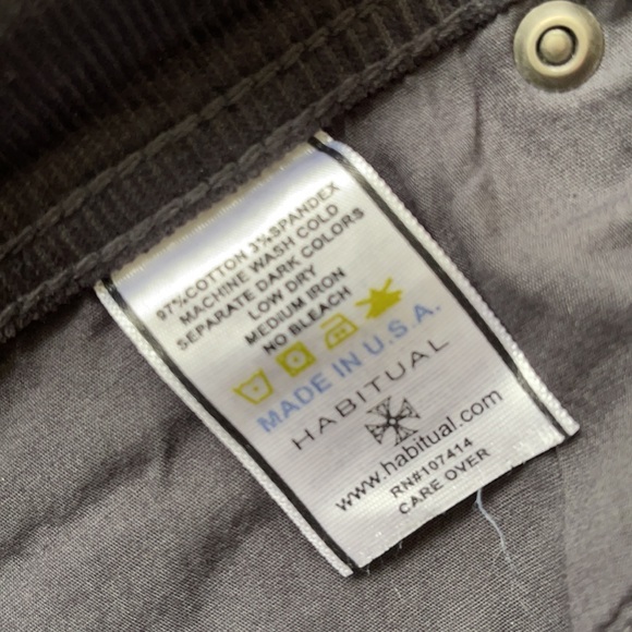 Habitual NWOT Corduroy Jeans Sz 29 - Picture 4 of 7